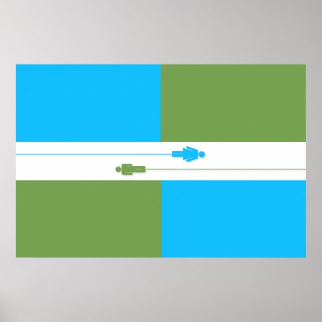 Think Atheist Flag Poster (Front)