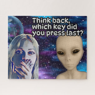 Think back, which key did you press last? Geek Jigsaw Puzzle