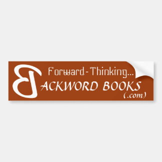 Think Backword bumper sticker