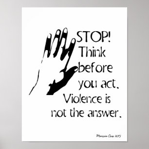 Think Before You Act Poster