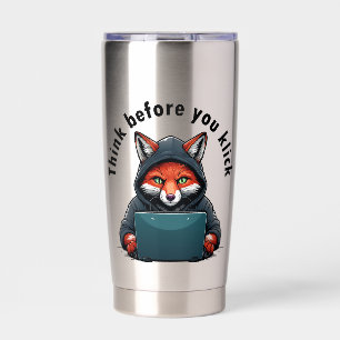 Think before you click - Cyber Security Insulated Tumbler