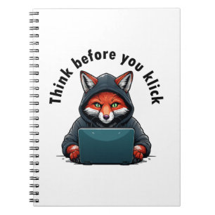 Think before you click - Cyber Security Notebook