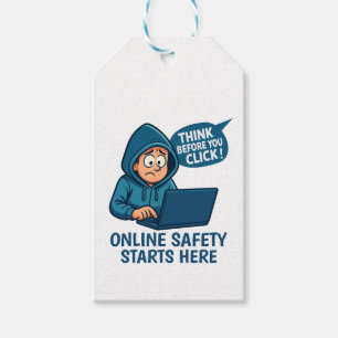 Think Before You Click - Online Safety Awareness Gift Tags