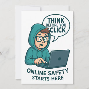 Think Before You Click - Online Safety Awareness Invitation