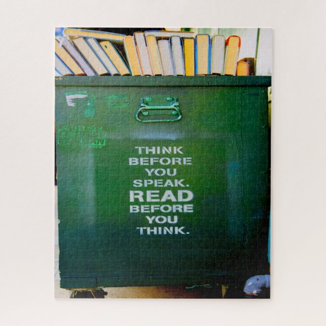 Think Before You Speak Wise Words Jigsaw Puzzle (Vertical)