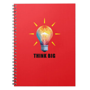 Think Big Design Spiral Photo Notebook