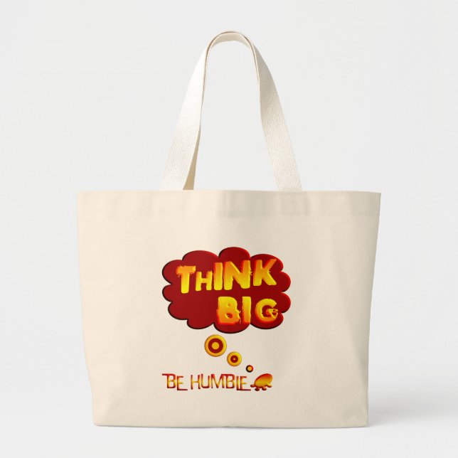 Think Big Large Tote Bag (Front)