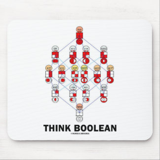 Think Boolean (Hasse Diagram) Mouse Pad