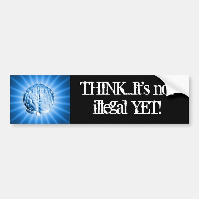 THINK bumper sticker (Front)
