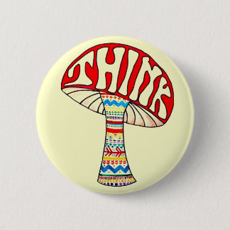 Think Button. 2 Inch Round Button