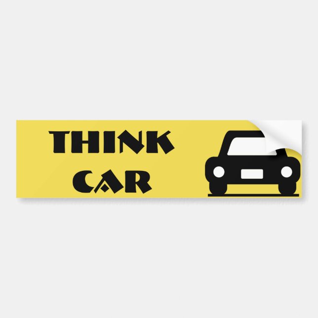 Think Car Funky Sticker (Front)