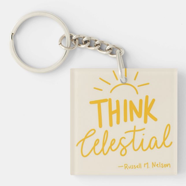 Think Celestial Keychain (Front)