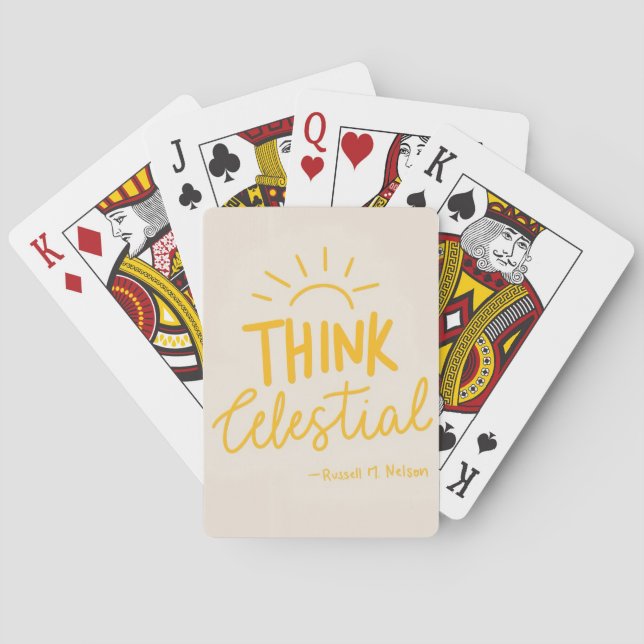 Think Celestial Playing Cards (Back)