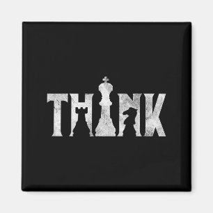 Think Chess Eces Player Chessmaster Chess Love Magnet