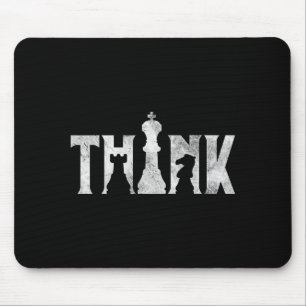 Think Chess Eces Player Chessmaster Chess Love Mouse Pad