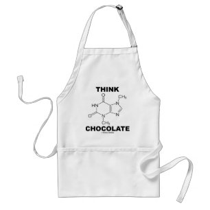 Think Chocolate (Theobromine Molecule Chemistry) Standard Apron