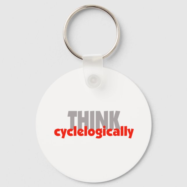 THINK cyclelogically! Keychain (Front)