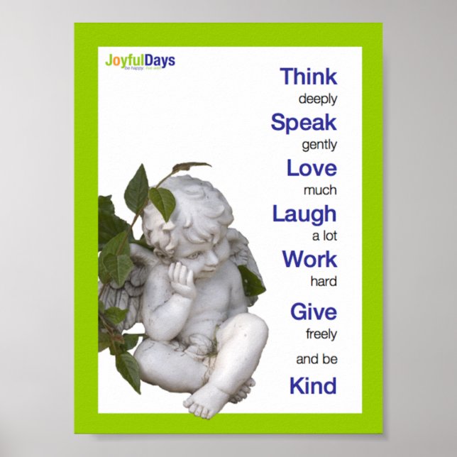 Think Deeply poster (Front)