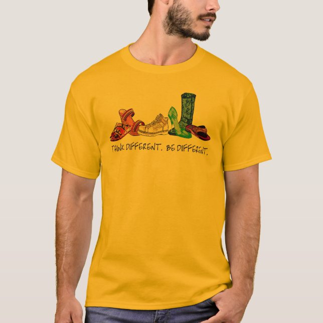 Think Different.  Be Different. T-Shirt (Front)