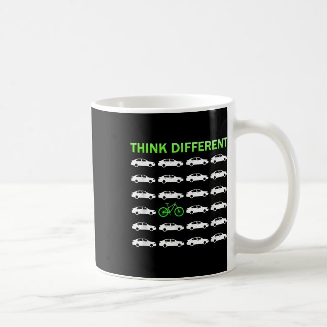 Think Different Biking Environmental Protection Coffee Mug (Right)