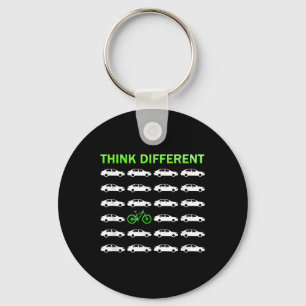 Think Different Biking Environmental Protection Keychain