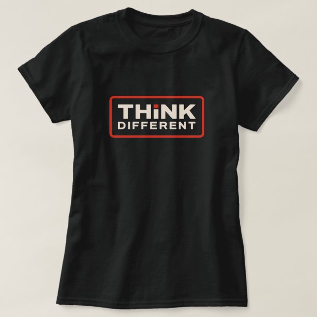 Think Different, Motivational cite t-shirts (Design devant)