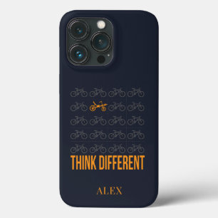 Think Different Recumbent Biker Cycle Personalized iPhone 13 Pro Case