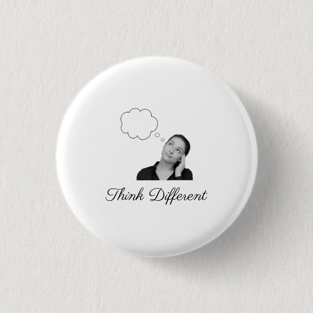Think Different Slogan 1 Inch Round Button (Front)