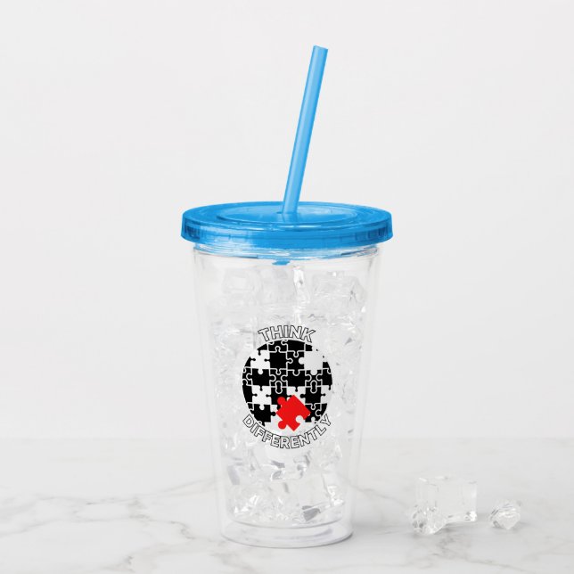 Think differently 7.b acrylic tumbler (Back Ice)