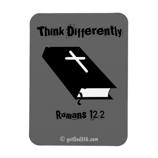 Think Differently gotGod316.com Bible Magnet (Vertical)