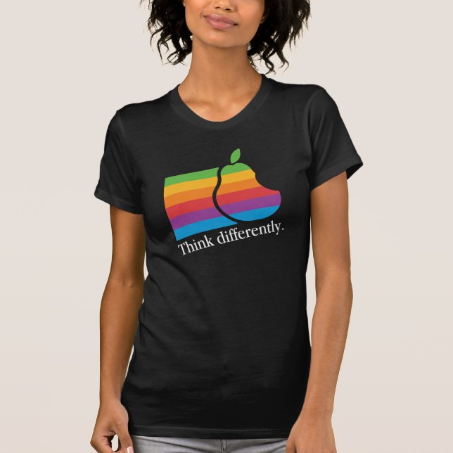 Think Differently - Retro Apple Parody Shirt (Front)