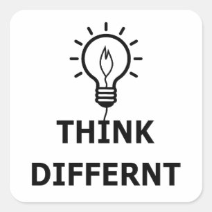 Think Differnt Square Sticker