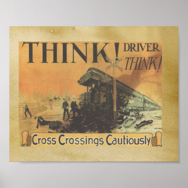 Think driver think  poster (Front)
