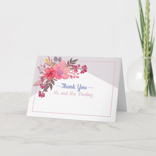 Think Dusty Pinks with Grey Card (Front)