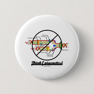 Think Epigenetics! (Cross Out DNA Replication) 2 Inch Round Button