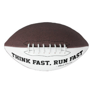 Think Fast Run Fast Sports Football Meme Qoute Fun