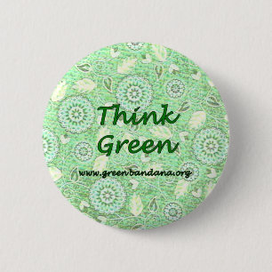 Think Green 2 Inch Round Button