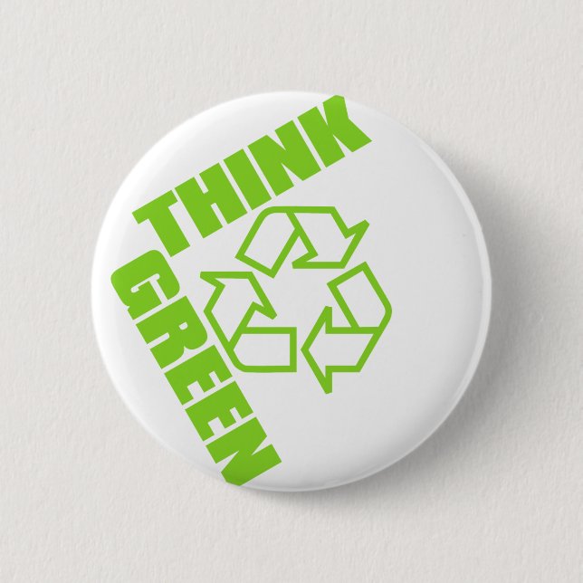 Think_Green 2 Inch Round Button (Front)