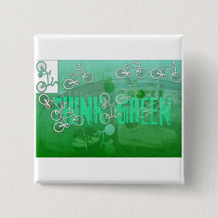 think green 2 inch square button