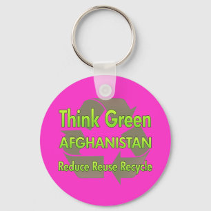 Think Green Afghanistan Keychain