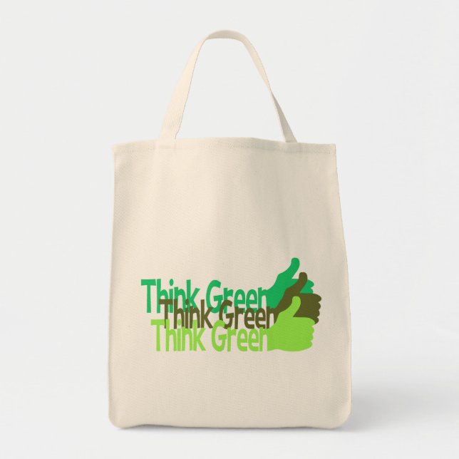 Think Green bag - choose style & colour (Front)