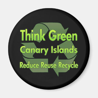 Think Green Canary Islands Magnet