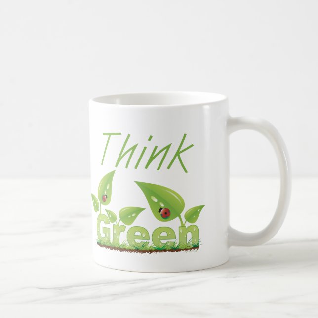 Think Green Coffee Mug (Right)