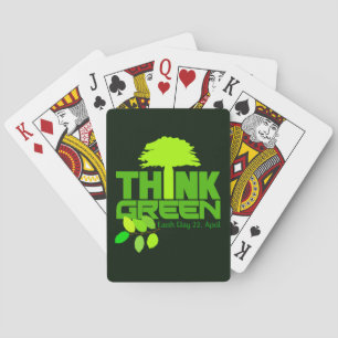 THINK GREEN (Earth Day) playing cards