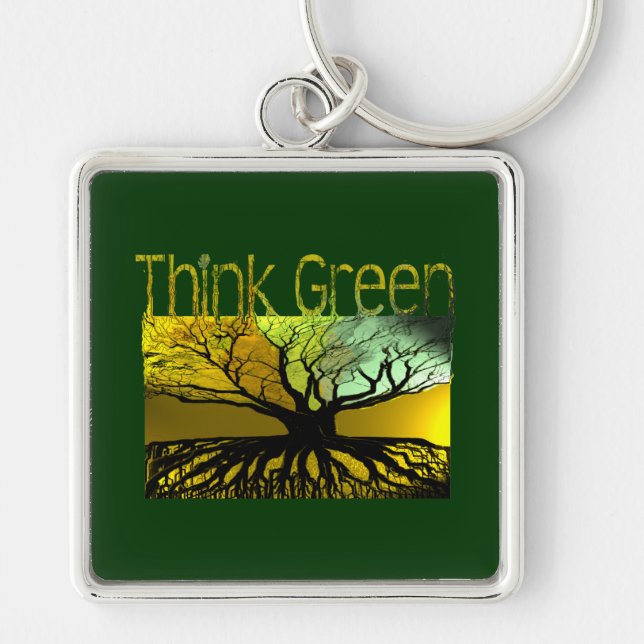 Think Green Keychain (Front)