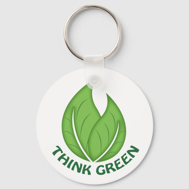 Think Green Keychain (Front)
