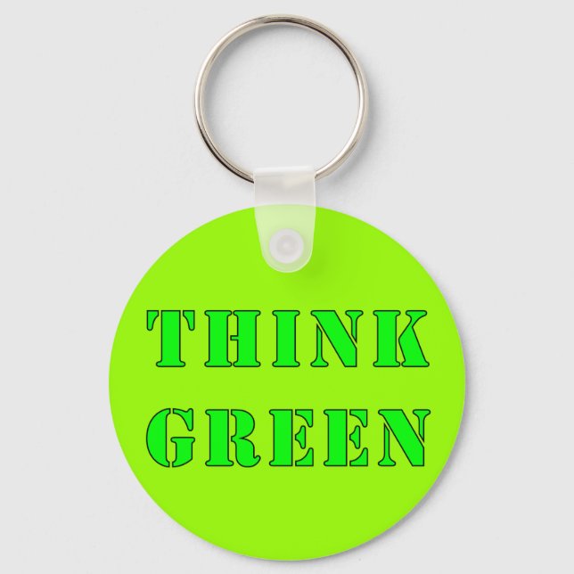 Think Green Keychain (Front)