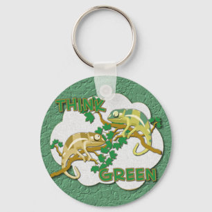 Think Green Keychain