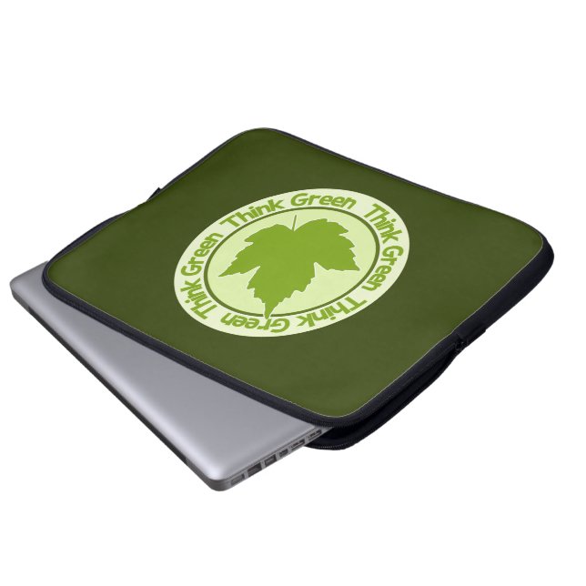 THINK GREEN laptop sleeves (Front Bottom)
