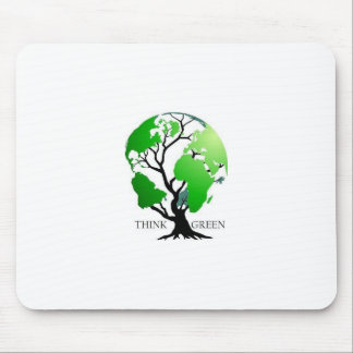Think Green Mouse Pad